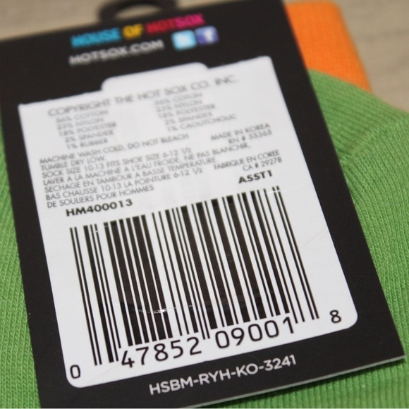 HOTSOX Men’s Race Horse Crew Socks Sizes 6-12.5 Brand New Gift Stocking Stuffer - Picture 4 of 8